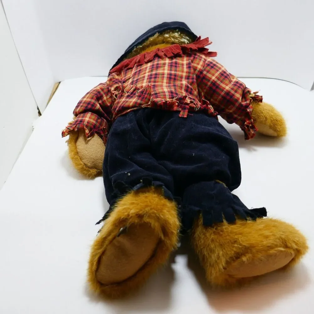 Boyds Bears Roscoe Strawbottom Plush Bear Scarecrow Best Dressed Series 21